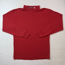 Boston Red Sox Mock Neck Turtleneck Majestic Official Vintage MLB Red Size XL