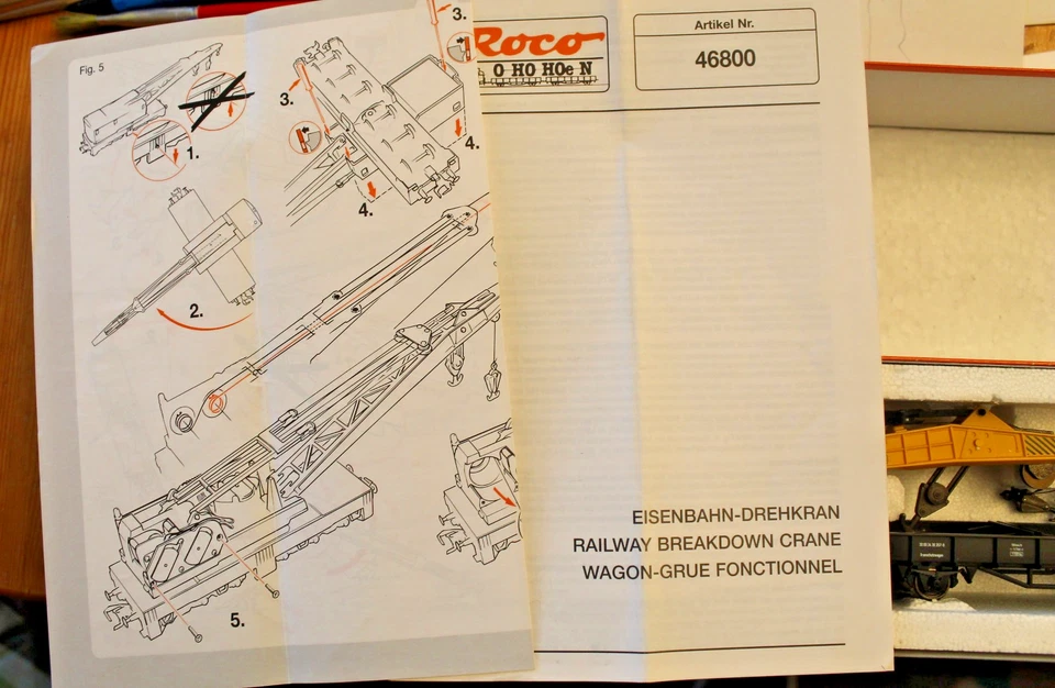 Roco Spur H0 Schienenkran 46800 + Joystick 10780 , bitte lesen !!!! - Bild 3 von 4