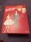 Vintage 1963 Mattel Barbie & Ken Doll Trunk RED Case W/ Barbies Accessories Ect