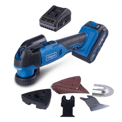 Scheppach Akku Multifunktionswerkzeug C-MT40-X | 20V-IXES-Serie | Multitool 4in1