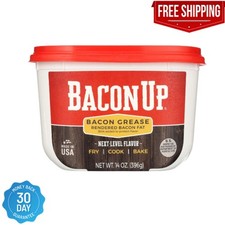 Bacon Up Bacon Grease Rendered Bacon Fat for Frying, Cooking, Baking, 14 ounces