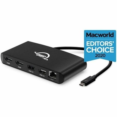 OWC 5-Port Thunderbolt mini Dock With Dual 4K HDMI Dual USB + Gigabit Ethernet