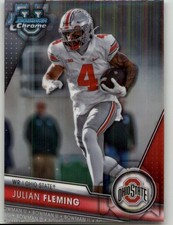 2023 Bowman University Chrome Julian Fleming #109 Ohio State Buckeyes