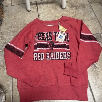 Womens small Texas Tech Red Raiders Sweatshirt NWT Pressbox