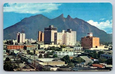 Monterrey Mexico Panoramic Benavides Building Hotel Rio Potocolor Postcard