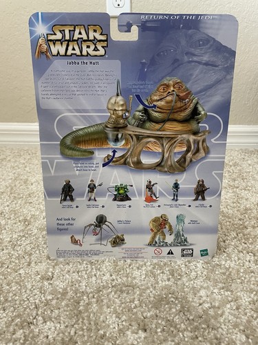 NUEVO Star Wars 2004 Hasbro JABBA THE HUTTT Figura de Acción ROTJ Palace - Sellado Nuevo en Caja - Imagen 3 de 4