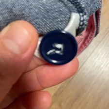 Miki House Blue Denim Overalls for Baby, 80cm