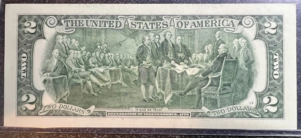 September 14, 1955 (G 19551490 A) BIRTHDAY Note $2 Two Dollar Bill *UNC* - Image 3 of 3