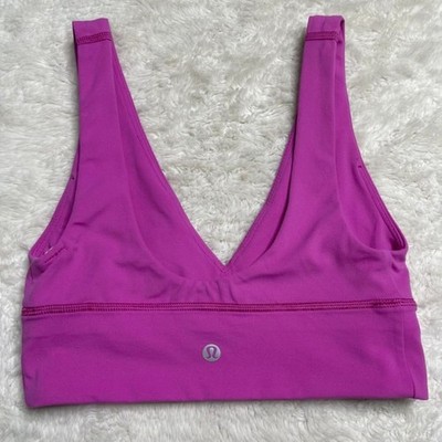 Lululemon Women's Bra Align V Neck Magenta Pink Women s Size 4