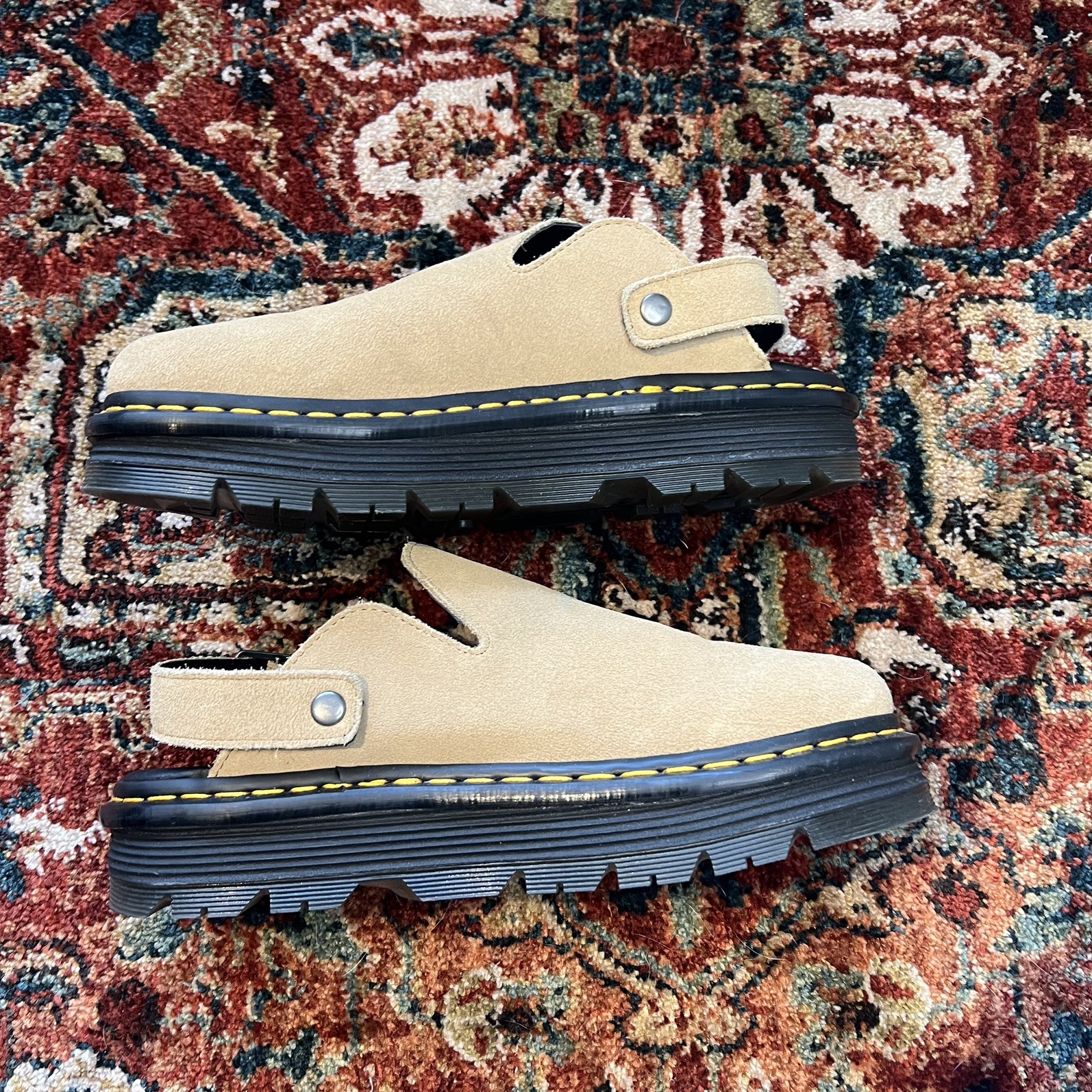 Dr. Martens Zebzag Suede Casual Slingback Platform Mules US Size Men 10