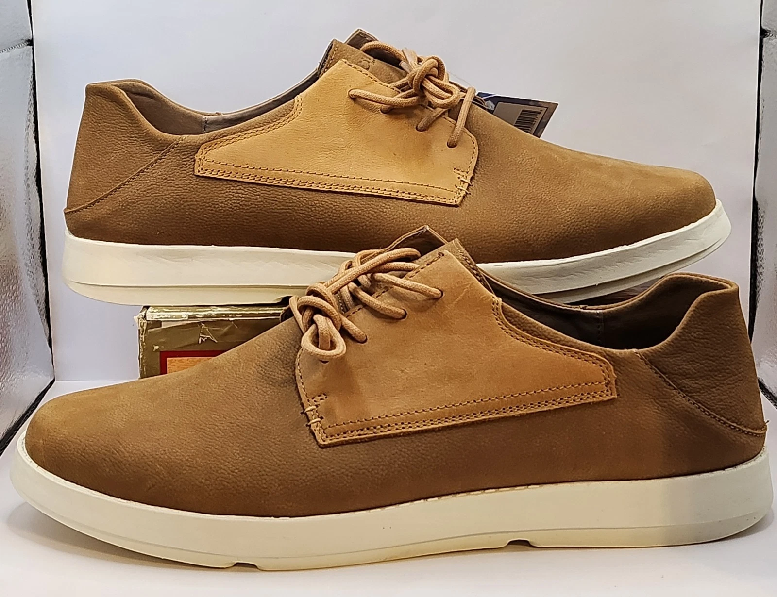 Island Surf Rebound Mens Comfort Boca Tan Leather Shoe Size 12