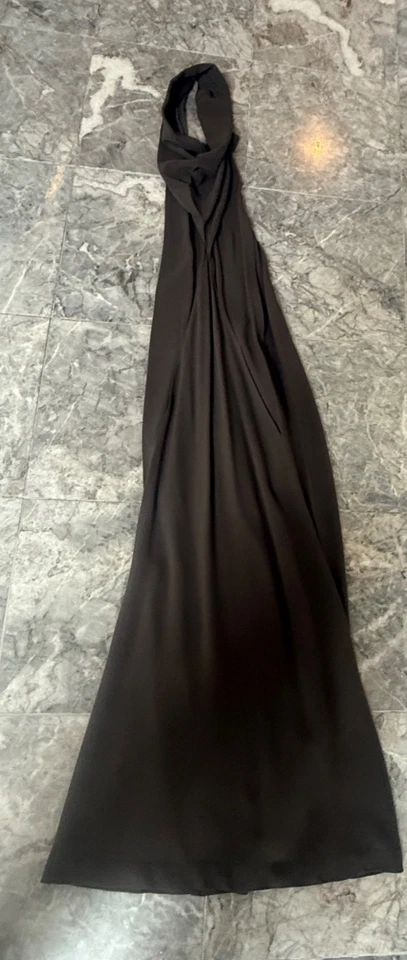 Rick Owens NASKA S/S 2012 сланец серый открытый назад макси платье sz это 38 США 0/2 - Изображение 3 из 4