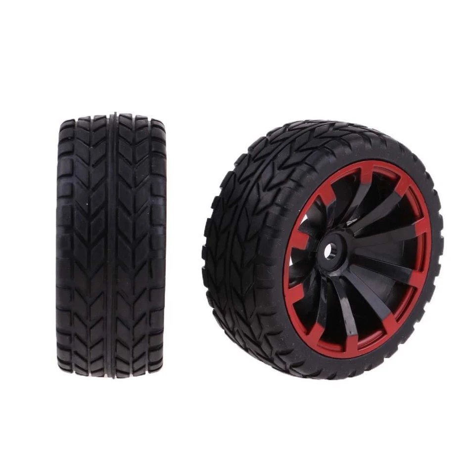 4Px Car Tires Tyres &Wheel Rim :10 HSP HPI D90 - Image 4 of 4