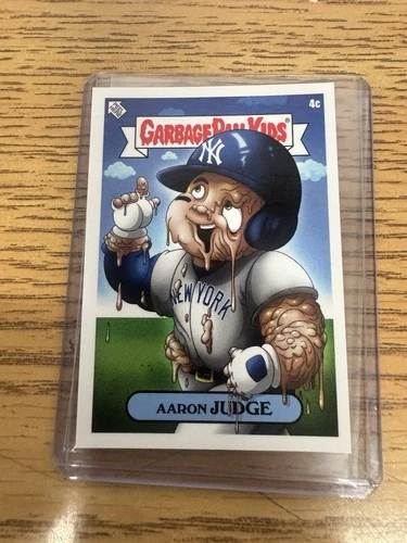 2022 Garbage Pail Kids x MLB #4C Aaron Judge C Card Topps Yankees Name Variant