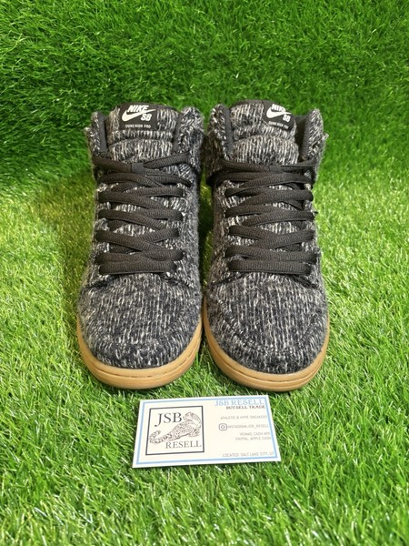 Talla 11.5 - Nike SB Dunk High Warmth / Lana Negra Raro 2014 4