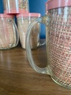 MCM SALMON/PINK TIKI  5 Raffia Insulated Mug Woven Burlap Cup Rattan Wicker — photo 5