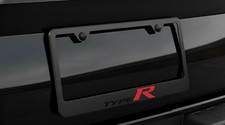 Type R Honda Civic License Plate Frame Black Sport Racing Premium Metal