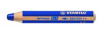 Multi-Talented Pencil - STABILO woody 3 in 1 - Pack of 1 - Ultramarine