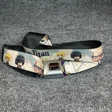 Buckle-Down Attack on Titan Belt Mens One Size Seatbelt Buckle Anime Adjustable