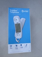 AT T Trimline Telephone with 13 Number Memory White Lighted Keypad Mute