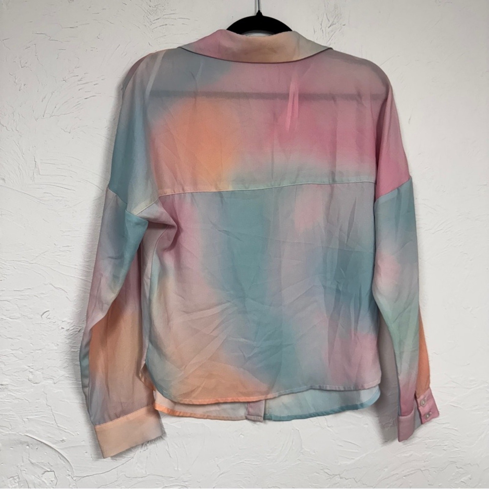 Superdown Revolve Watercolor Pastel Button Down S… - image 7