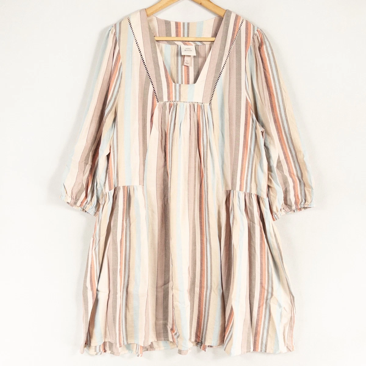 3/4 Sleeve Casual Striped Dresses for Women for sale | eBay