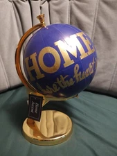 Home Accent Purple Globe Decor with Gold Metal Stand NEW IN BOX FAST SHIP
