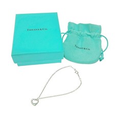 TIFFANY&CO. Silver Elsa Peretti Open Heart Bracelet 2.6g 925459174 Bracelet