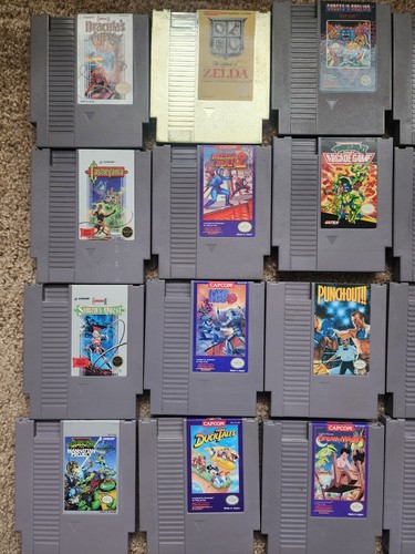 NES Nintendo Entertainment Bundle Zelda Castlevania Mega Man Ducktales etc - Picture 2 of 4