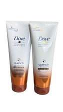 2 DOVE ADVANCED QUENCH ABSOLUTE SHAMPOO CURLY COARSE HAIR 8.45 FL OZ HTF