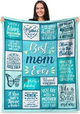 Mom Gift, Best Mom Ever Gifts Throw Blanket from Daughter Son, Gifts