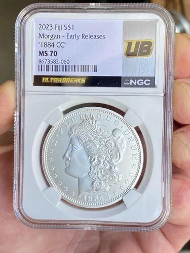 2023 Fiji Morgan Dollar NGC MS70 1884-CC Ultrabreaks