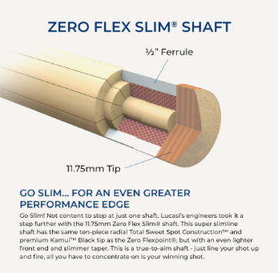 Buy Lucasi LUX52 Two-Piece Billiards Pool Cue Stick 18 19 20 21 oz