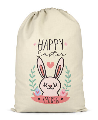 Personalisierter Frohe Ostern Sack Hase Häschen Geschenktüte XL für Geschenke Geschenke