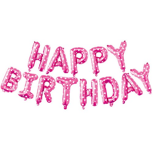 Happy Birthday Balloon Banner Bunting Self Inflating Letters Foil Balloons Party - Picture 18 of 27