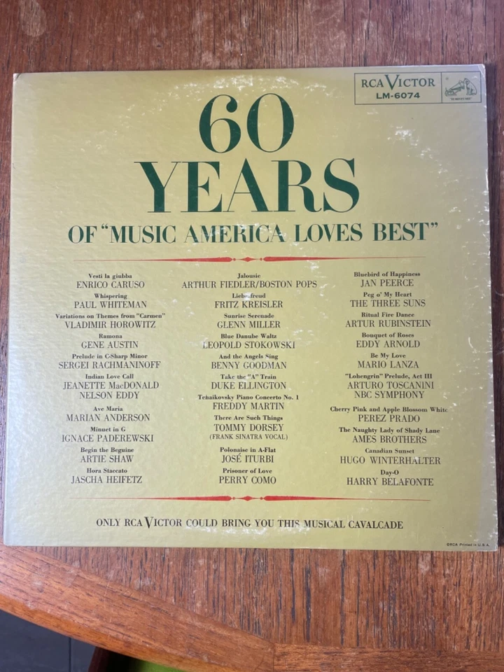 60 Years Of "Music America Loves Best" (Vinyl 2X-LP 1959) RCA VICTOR LM-6074 - Image 3 of 4