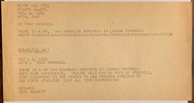 PERSONAL ITEMS OWNED BY TONY BRAMWELL THE BEATLES APPLE FLYERS PHOTOS MESSAGES