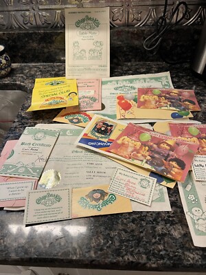 Vintage c 1985 LOT Cabbage Patch Birth Certificates Adoption Papers Original X 3