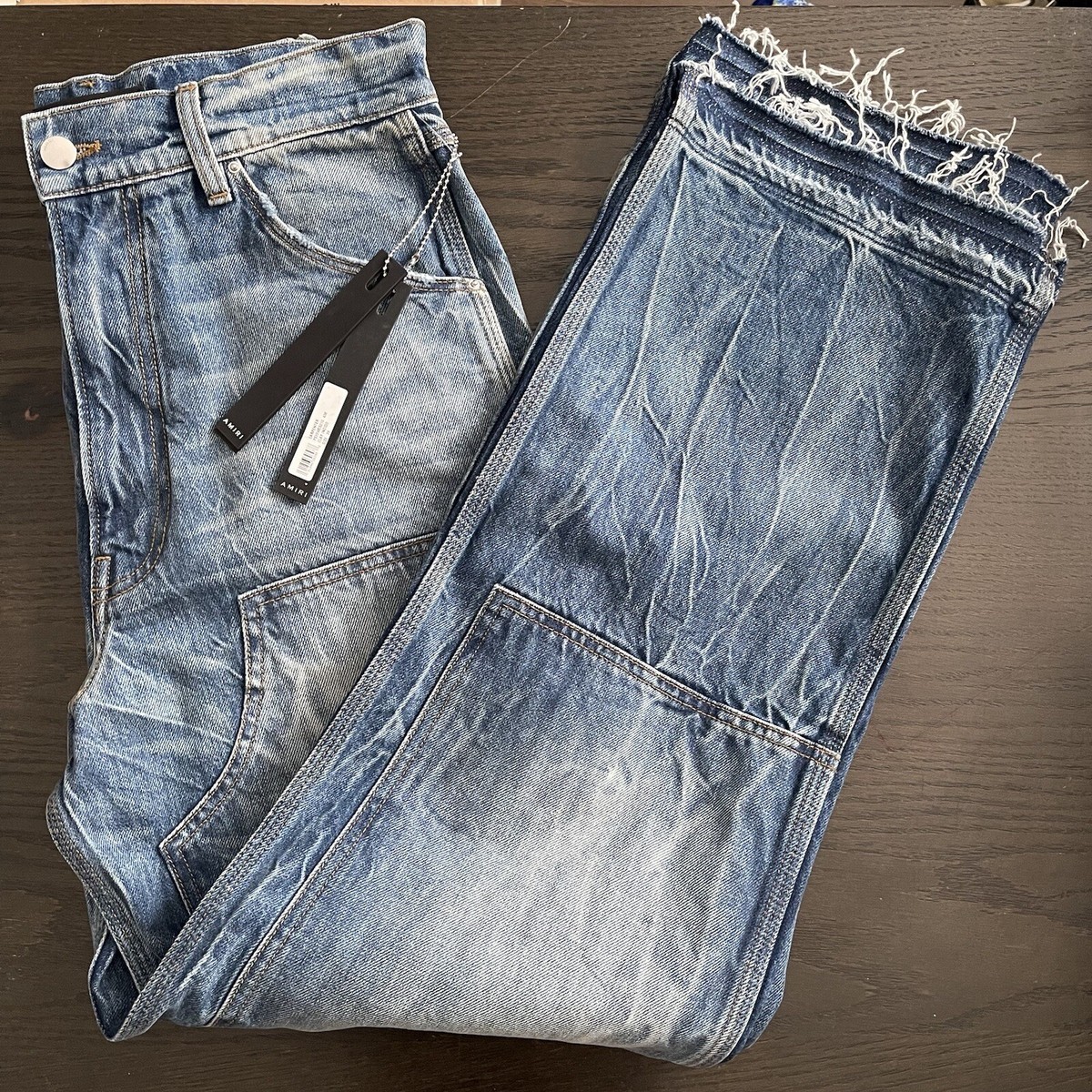 デニム・ジーパン AMIRI Woman Jeans Denim PS22WDS008 CLAY INDIGO AMIRI Womens Carpenter Jeans in Clay Indigo Size 28 NWT | eBay