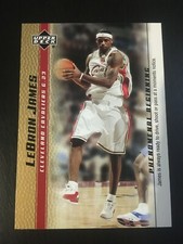 ++ LEBRON JAMES 2003-04 UPPER DECK PHENOMENAL BEGINNING GOLD ROOKIE CARD #16 ++