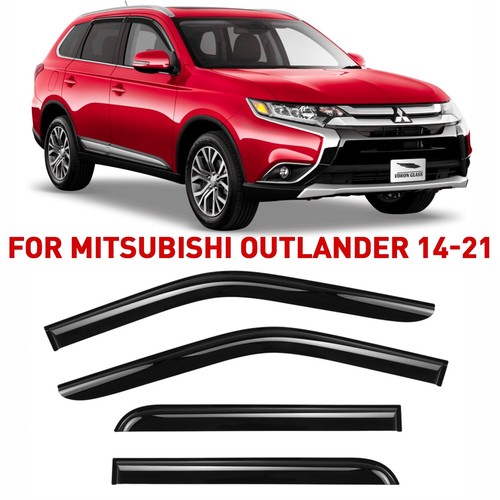 Side Window Deflectors Rain Guards for Mitsubishi Outlander 1421