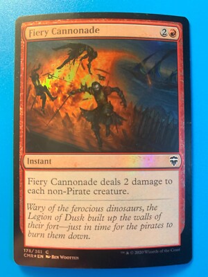 MTG 1x FOIL Fiery Cannonade # 178 Commander Legends Magic the Gathering x1 NM