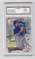 2017 BOWMAN BO BICHETTE ROOKIE BASEBALL CARD TORONTO BLUE JAYS SHORTSTOP