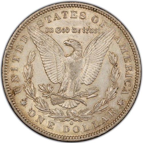Morgan Silver Dollar 1895-O, PCGS AU-55, New Orleans, Gold Shield. Nice toning! - Picture 4 of 8