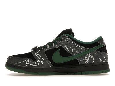 Nike ダークグリーン スニーカー Nike THERE Skateboards x Dunk SB Low Black Gorge Green - HF7743