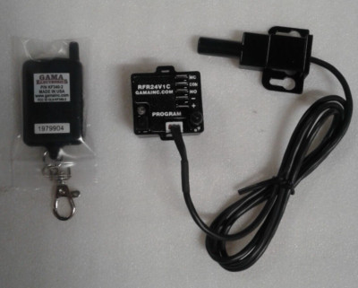 GAMA Electronics KF340-2  2 Button Keyfob Transmitter & RFR24V1C Remote Control