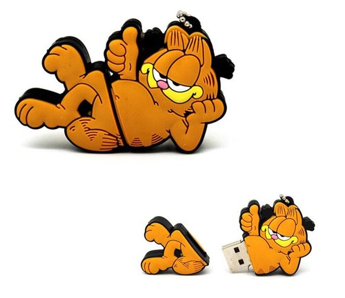 2.0 16gb 32gb 64gb 128gb 256gb Garfield Orange Cat USB Flash Thumb Drive - Picture 2 of 4