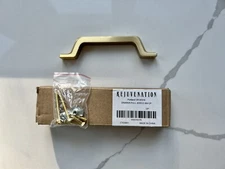 Rejuvenation Jerico 4 in drawer pull - Aged Brass. Brand New.