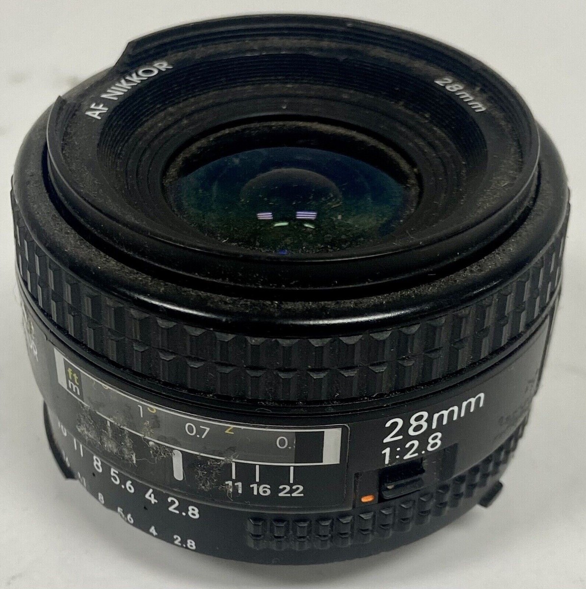 Nikon AF NIKKOR 28mm 1:2.8 Camera Lens for Parts AS IS | eBay
