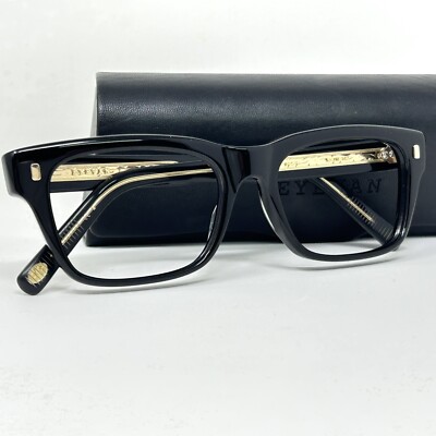 eyevan Del Prado Eyeglasses Frame Black PBK/G Made In Japan eyevan Del Prado Eyeglasses Frame Black PBK/G Made In Japan